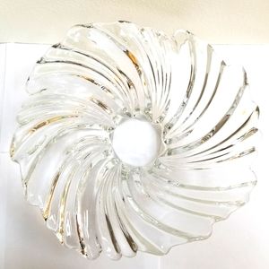#10059 New Mikasa Crystal Belle Epoque 14.75" Dish